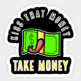 Money vector Kiss that money Sticker